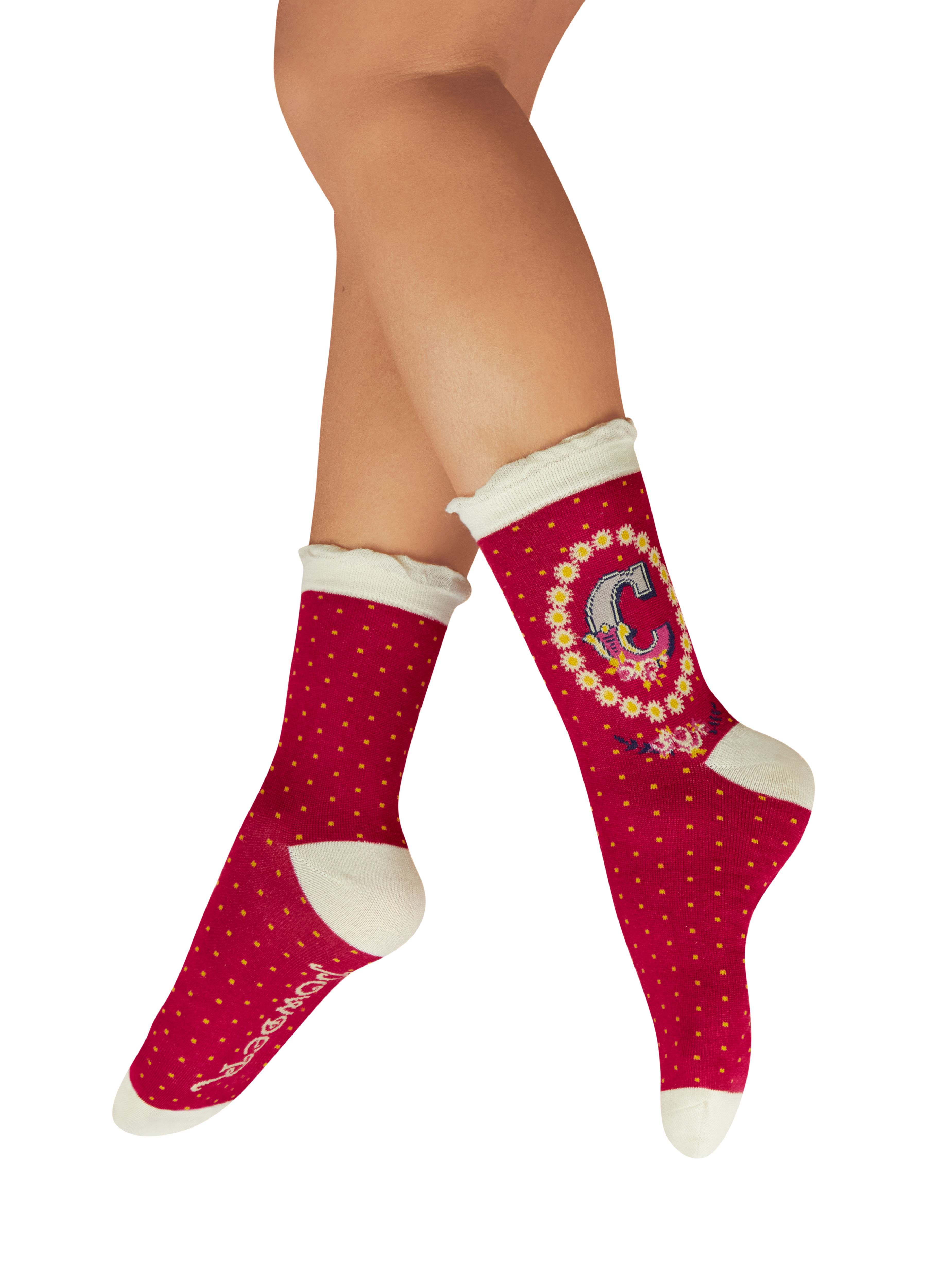 Letter C Ankle Socks
