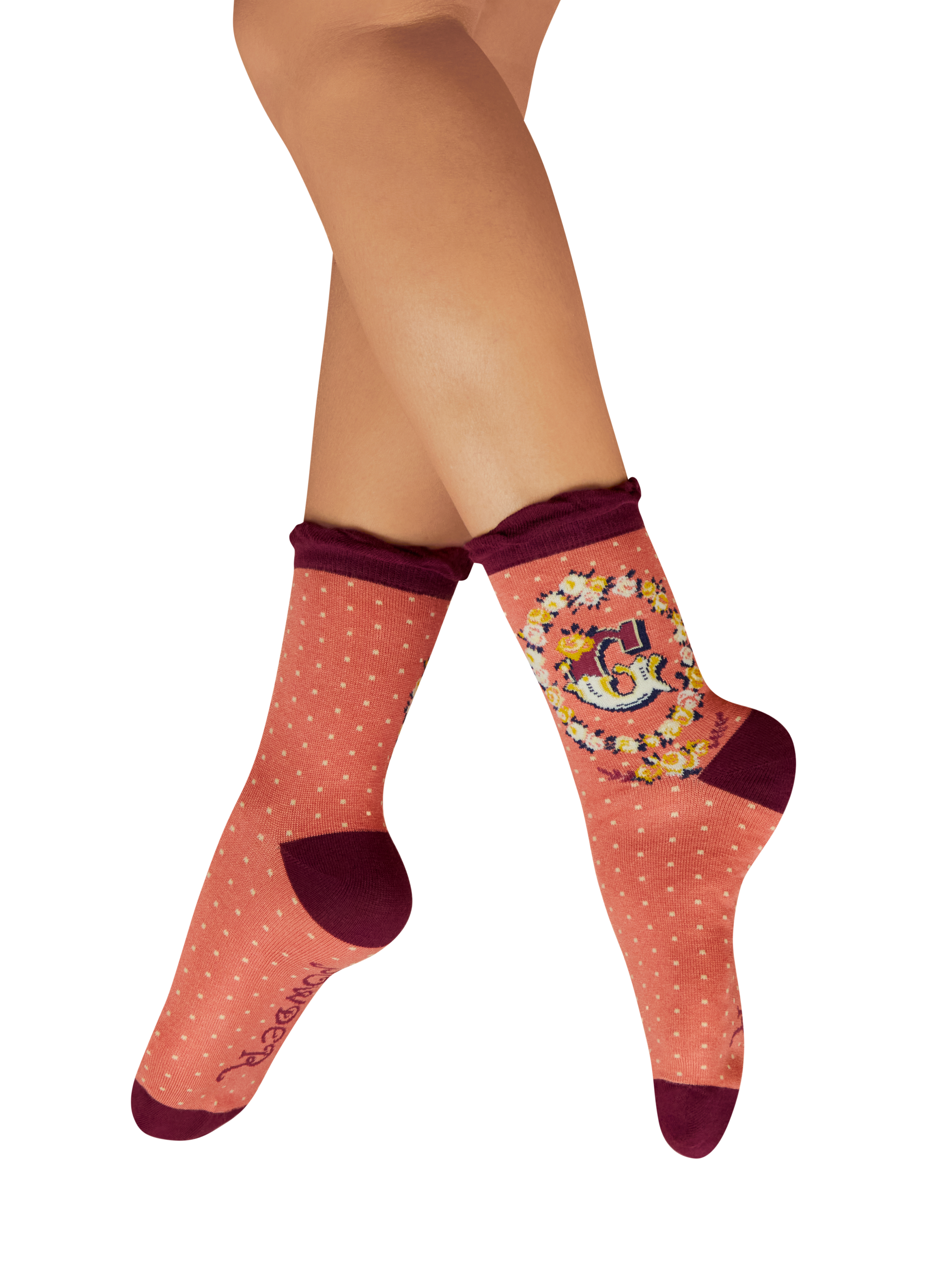 Letter G Ankle Socks