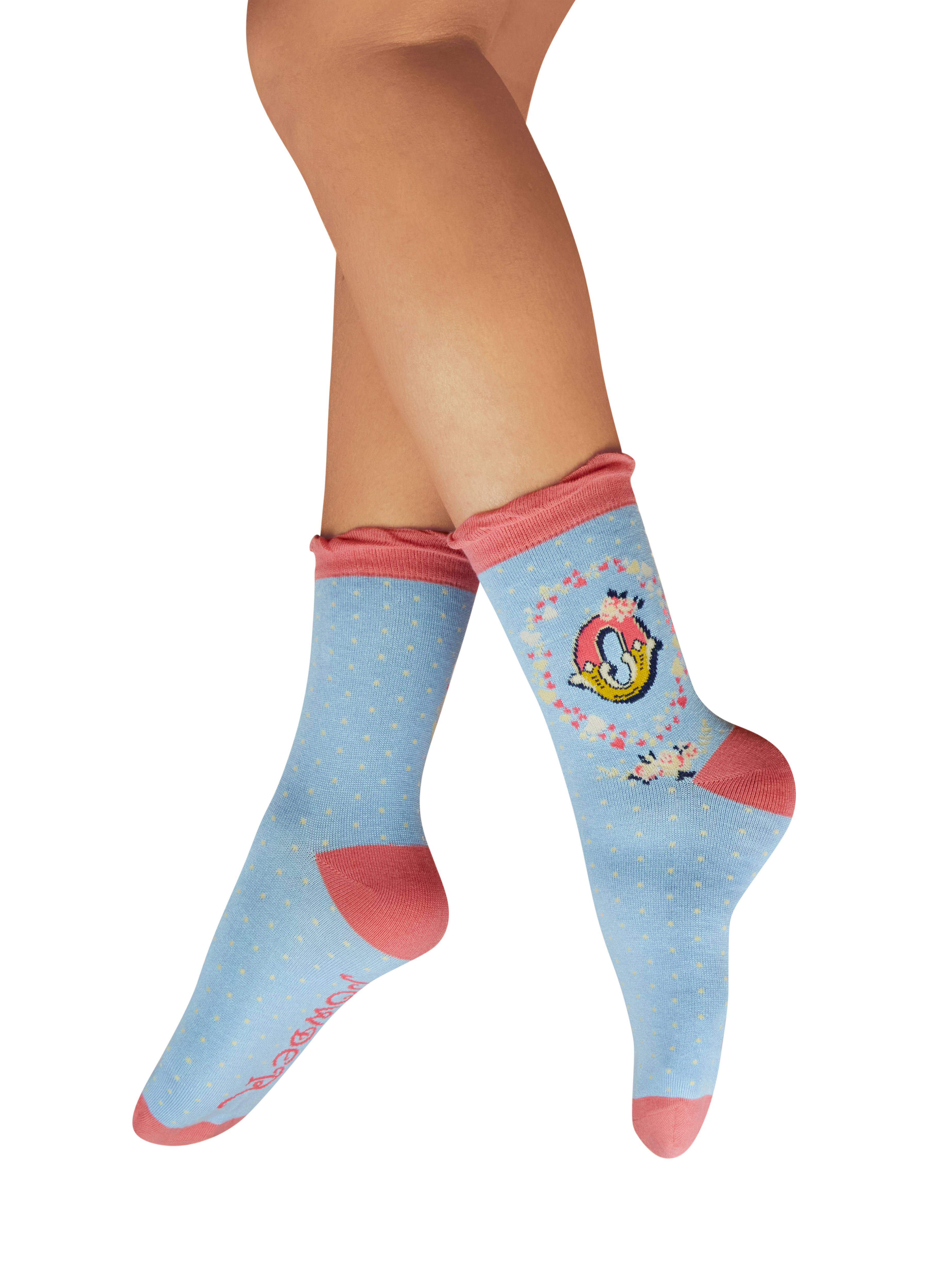Letter O Ankle Socks