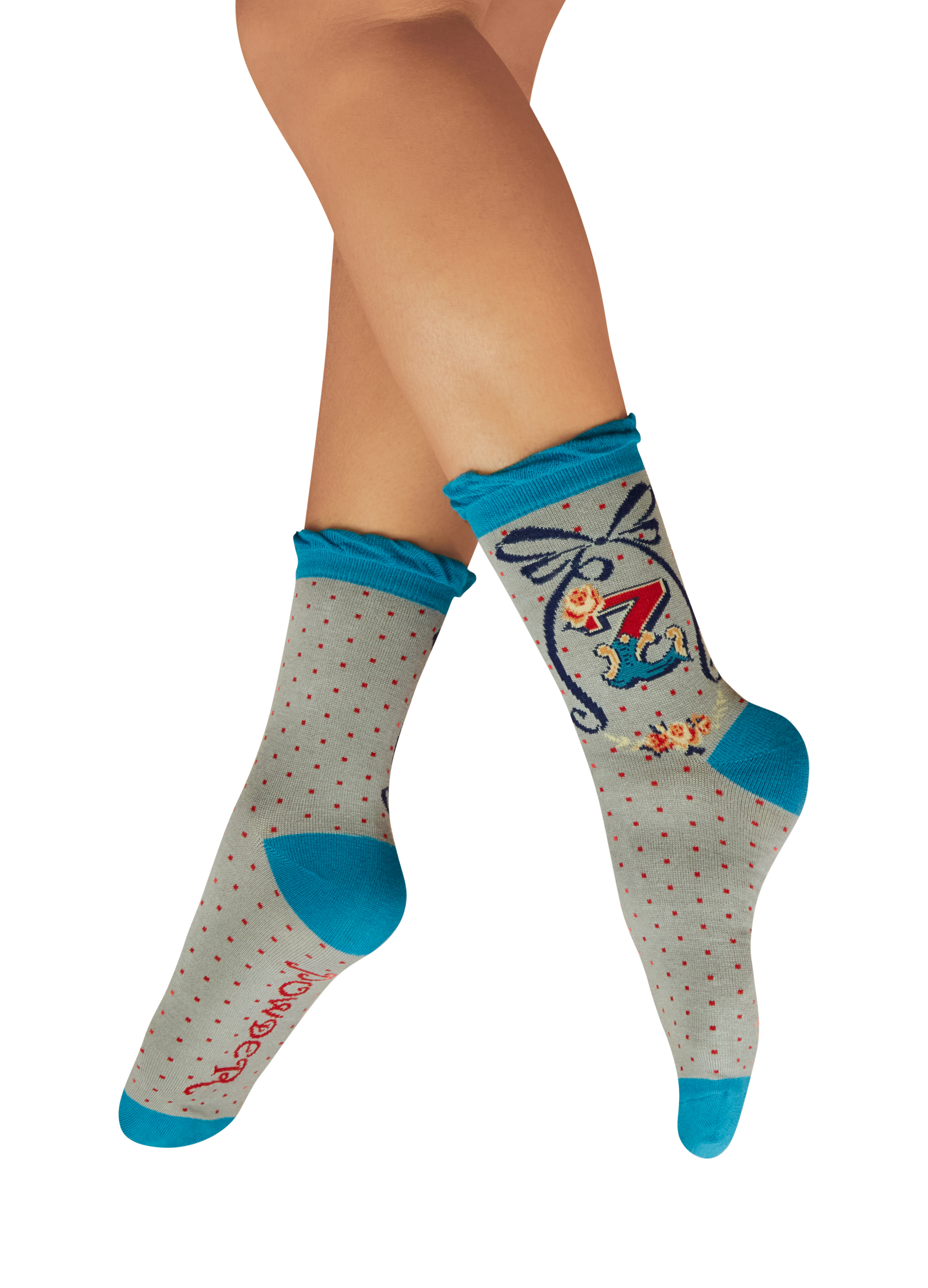 Letter Z Ankle Socks