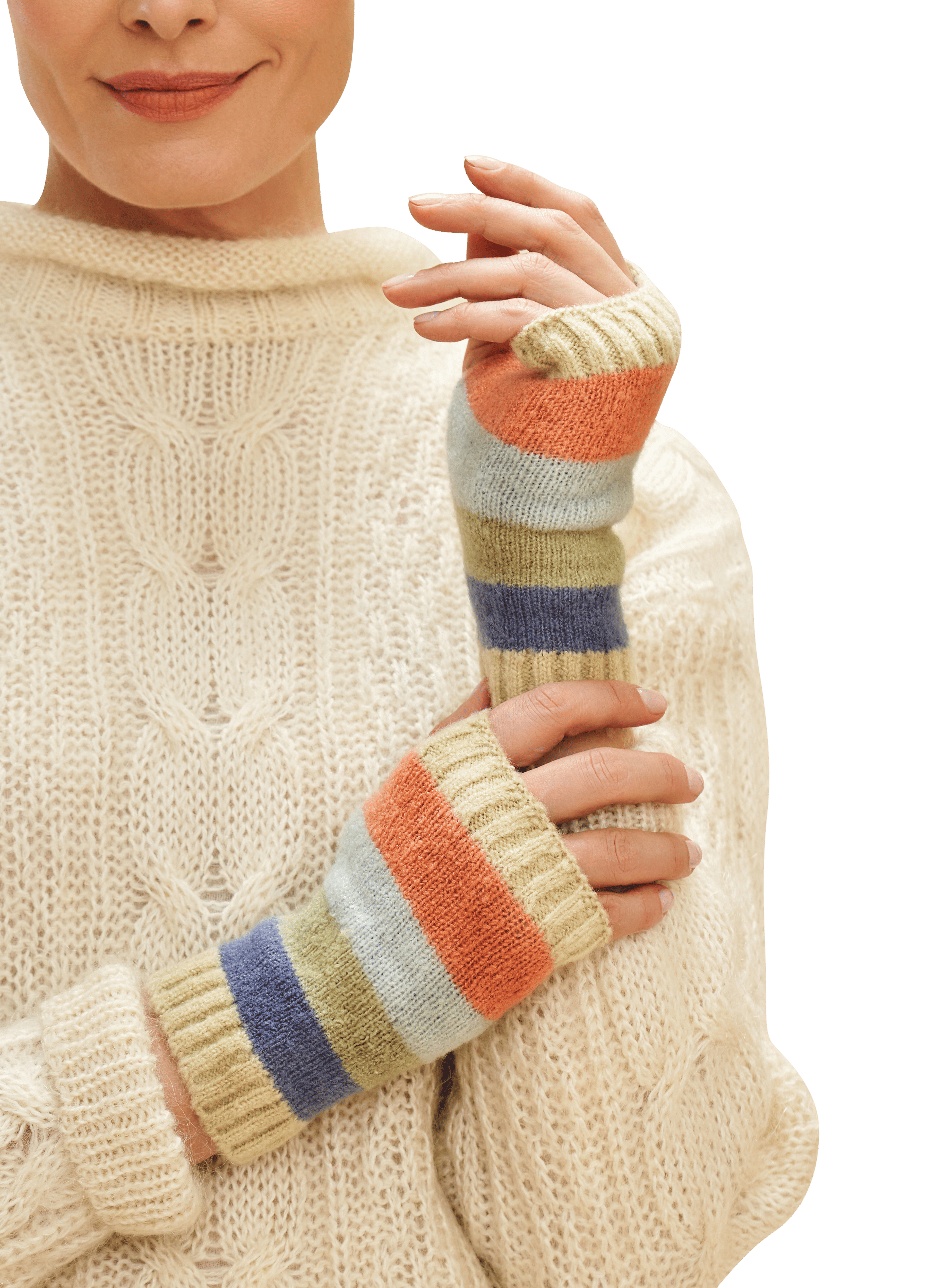 Lilia Wrist Warmers Pastel Mix