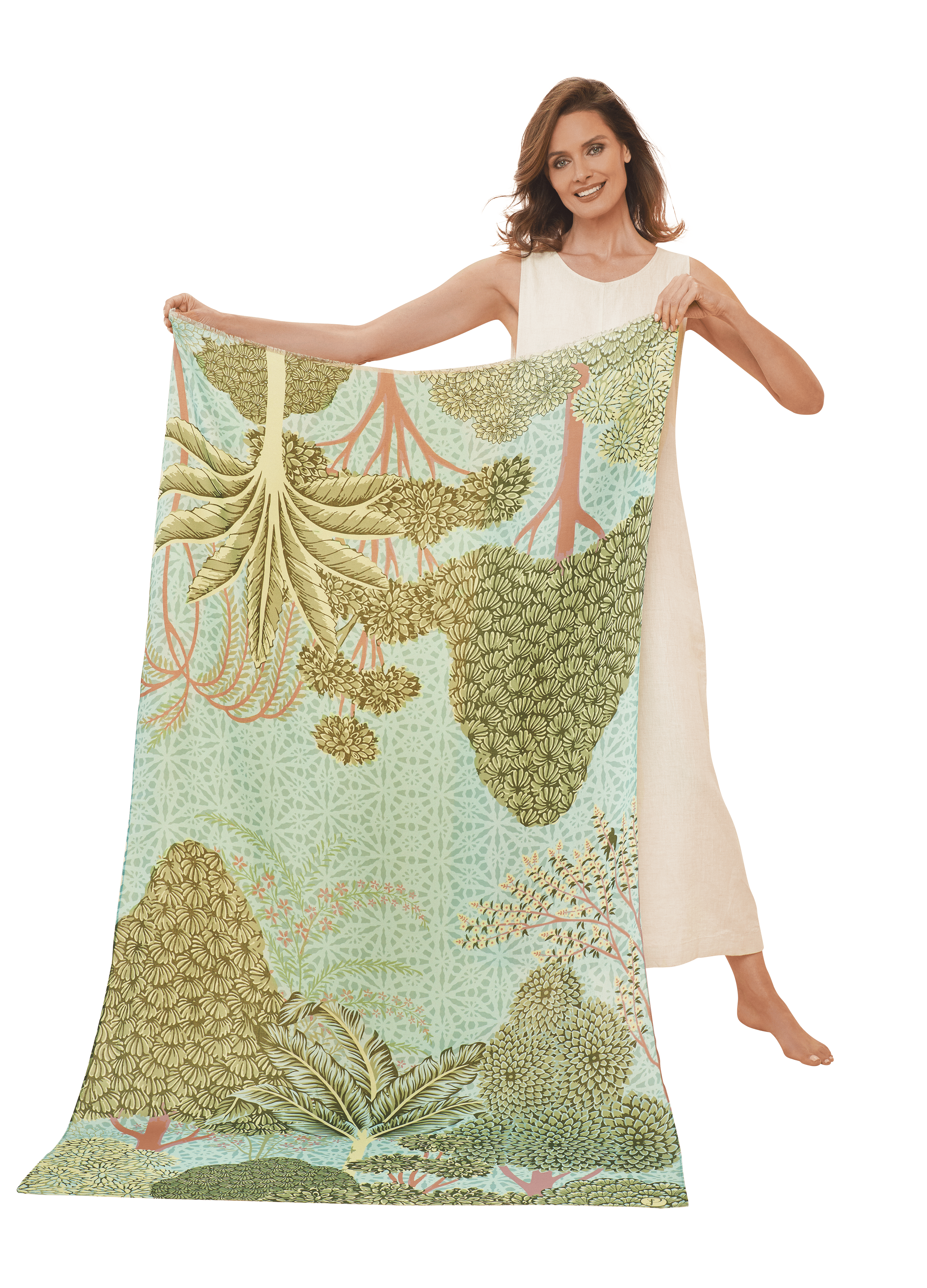 Printed Secret Paradise Scarf