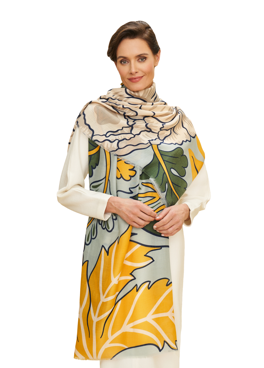Printed Wild Floral Scarf