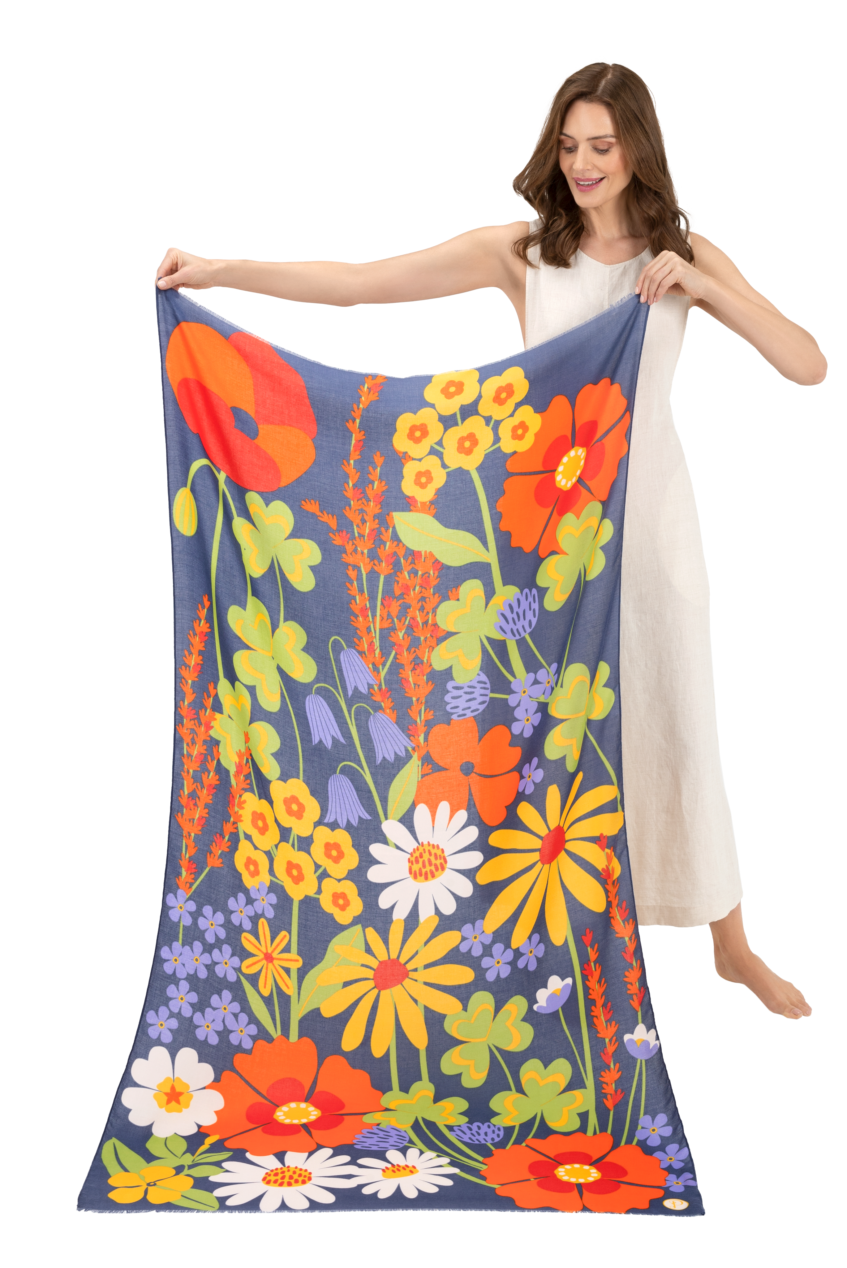Print Scarf - Nordic Meadow