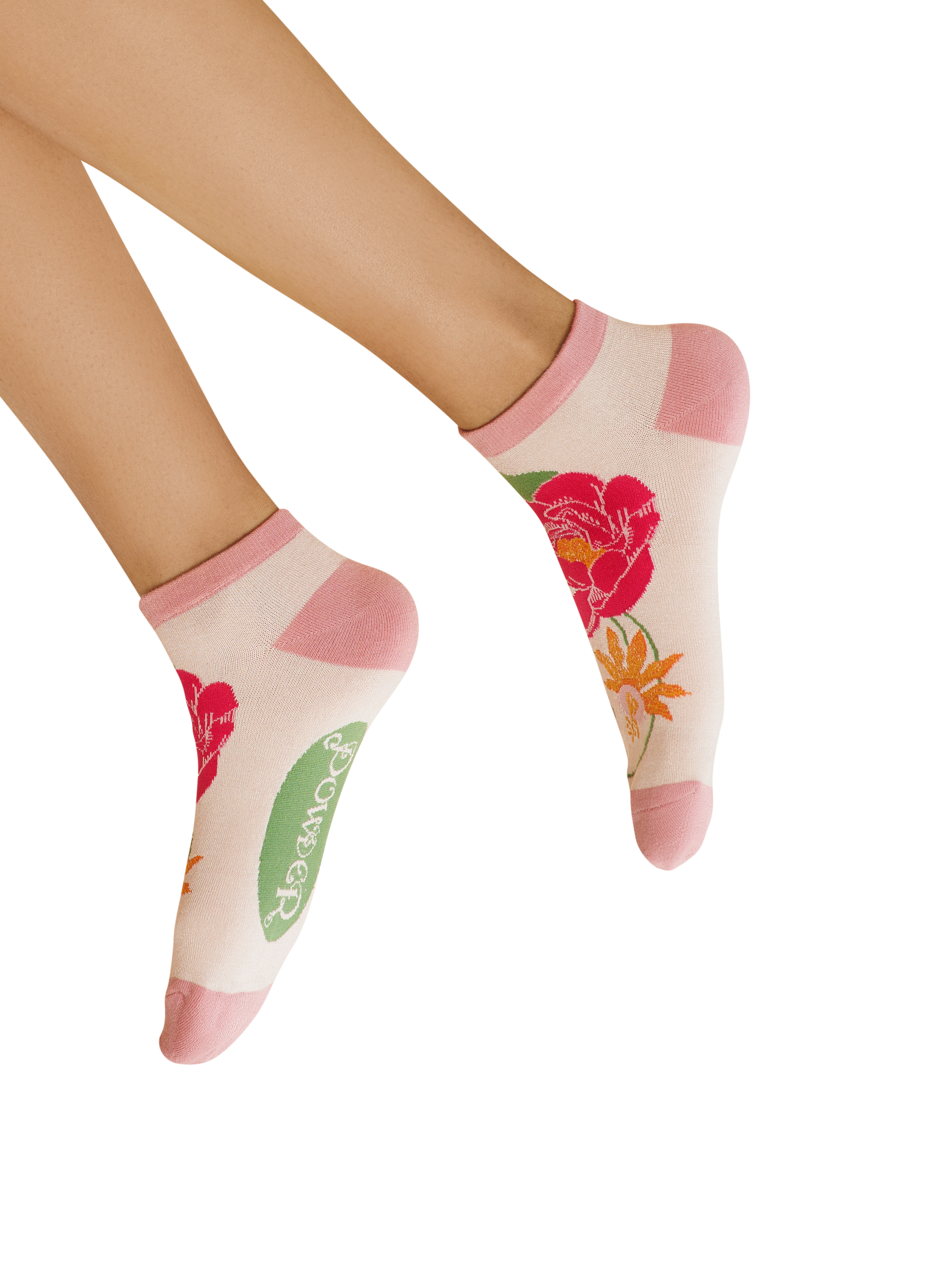 Tropical Flora Trainer Socks