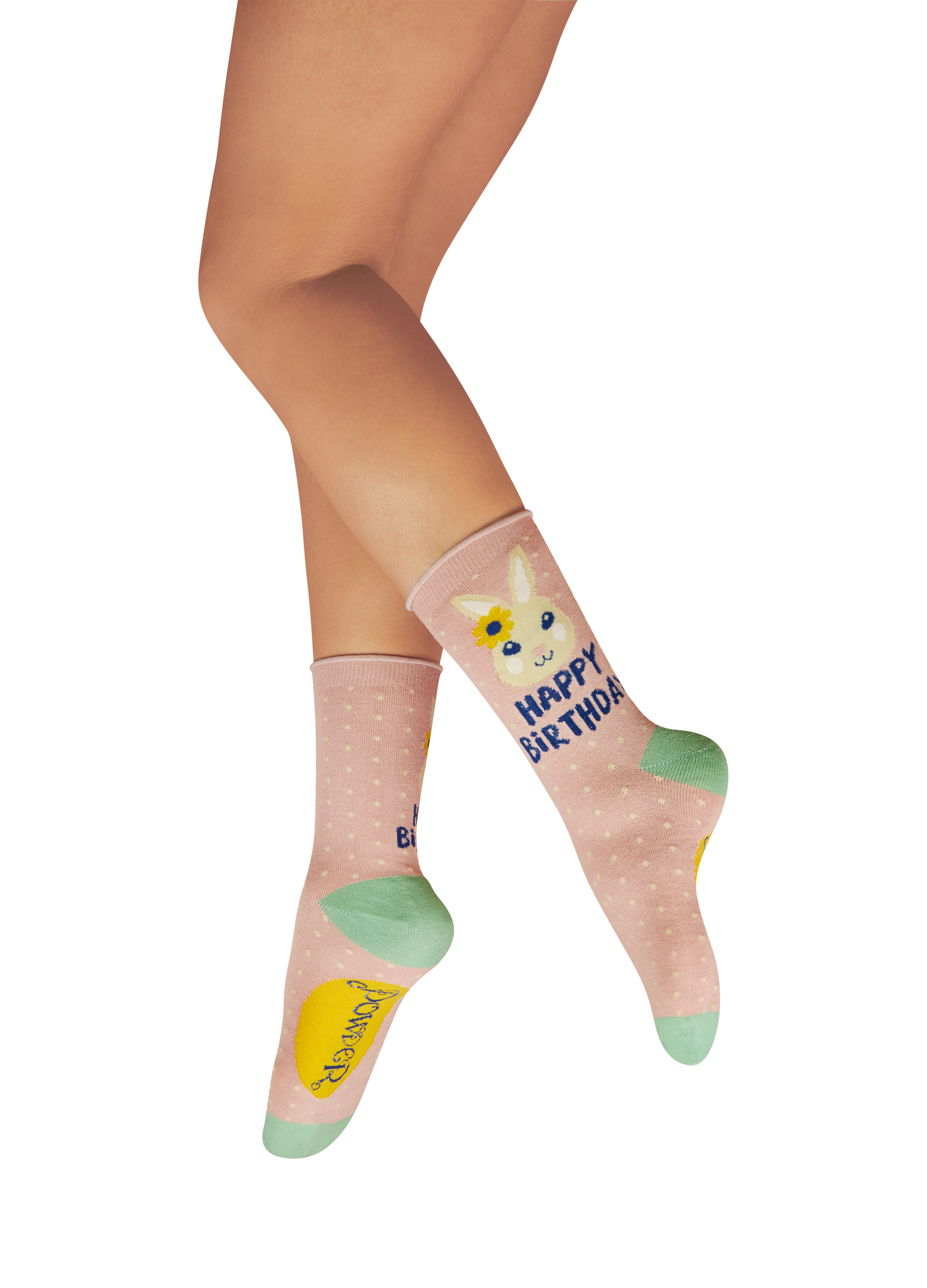 Ankle Socks Happy Birthday Bunny