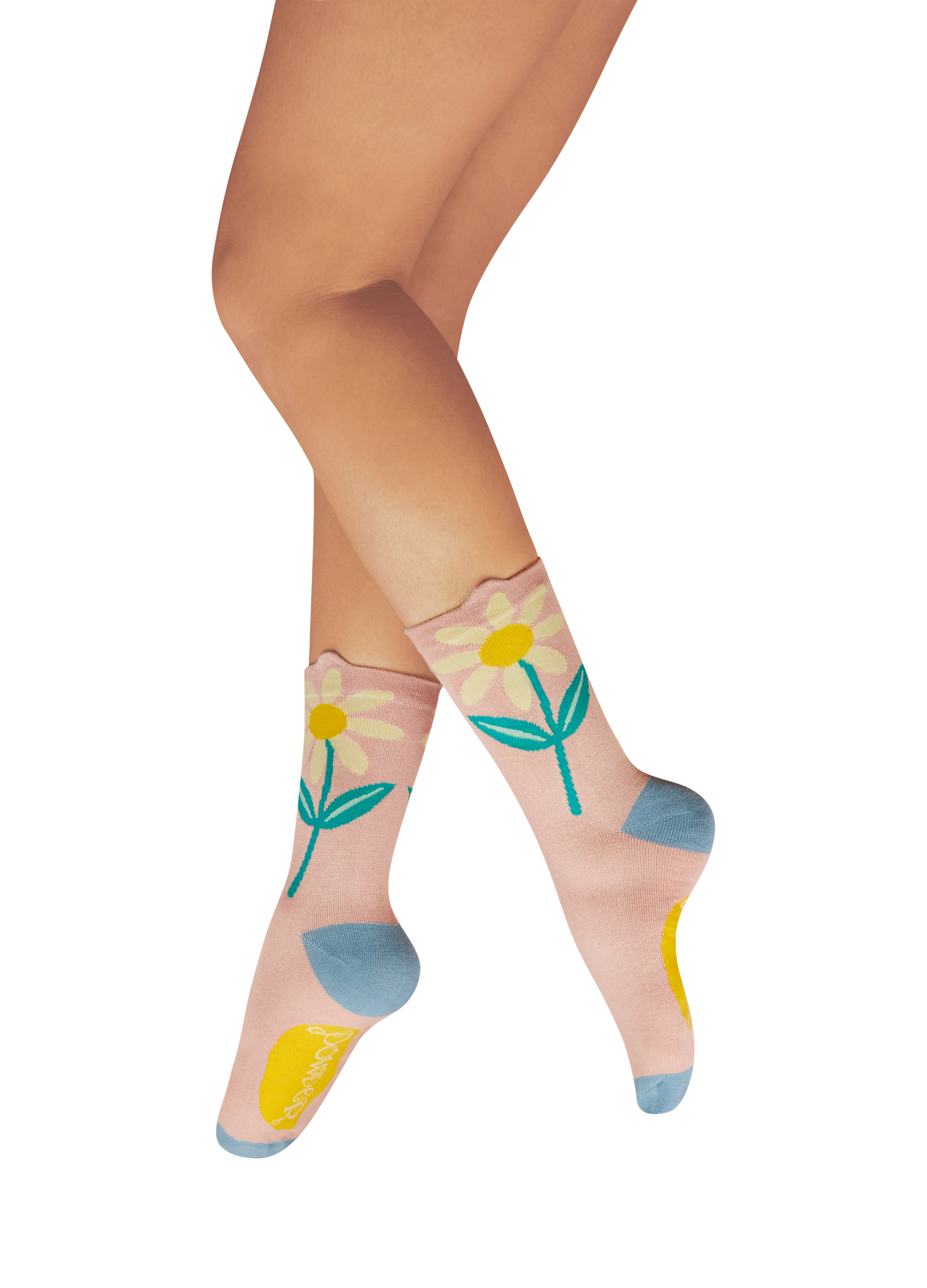 Flower Top Ankle Socks Daisy Petal