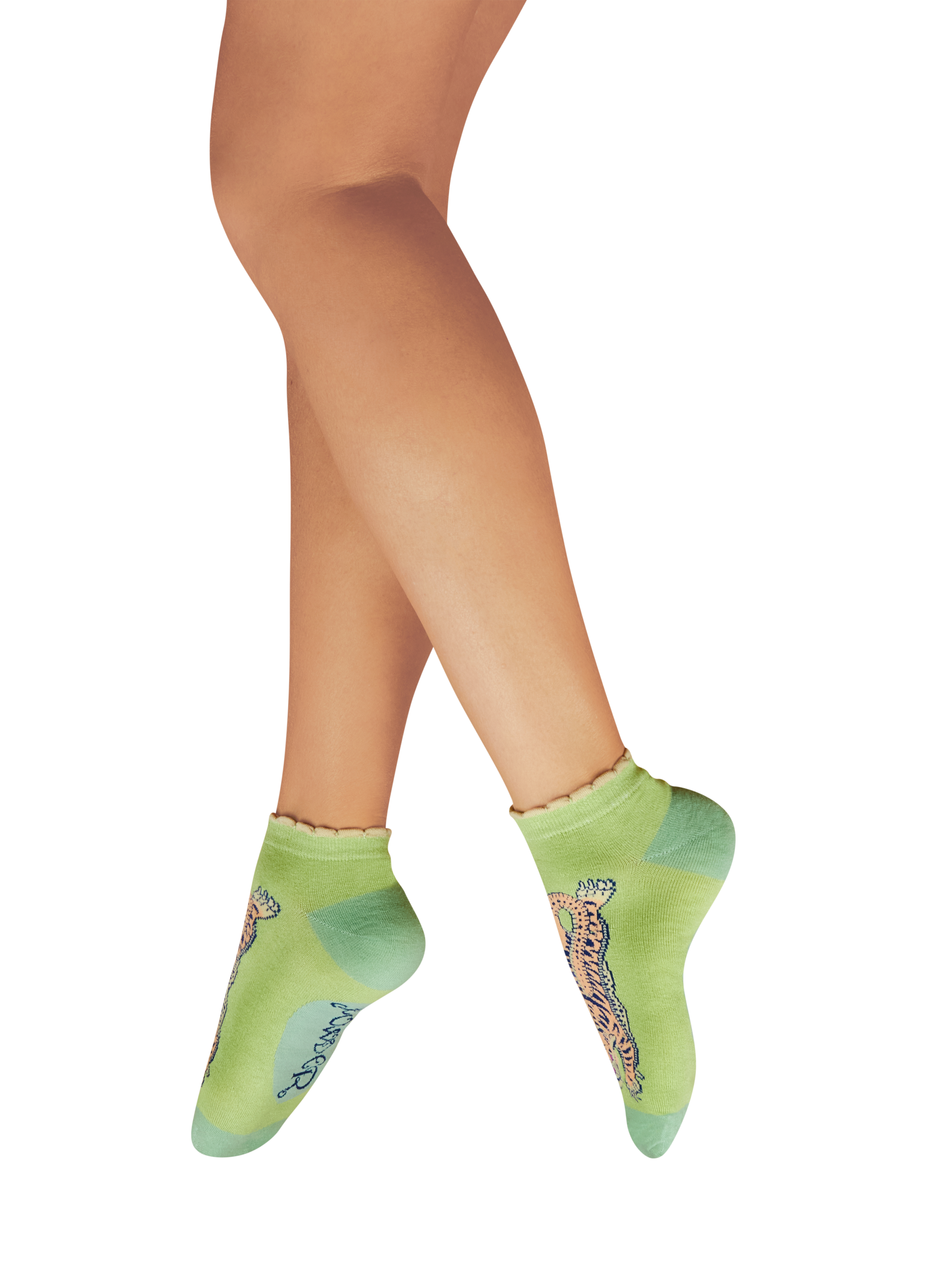 Trainer Socks Ikat Tiger