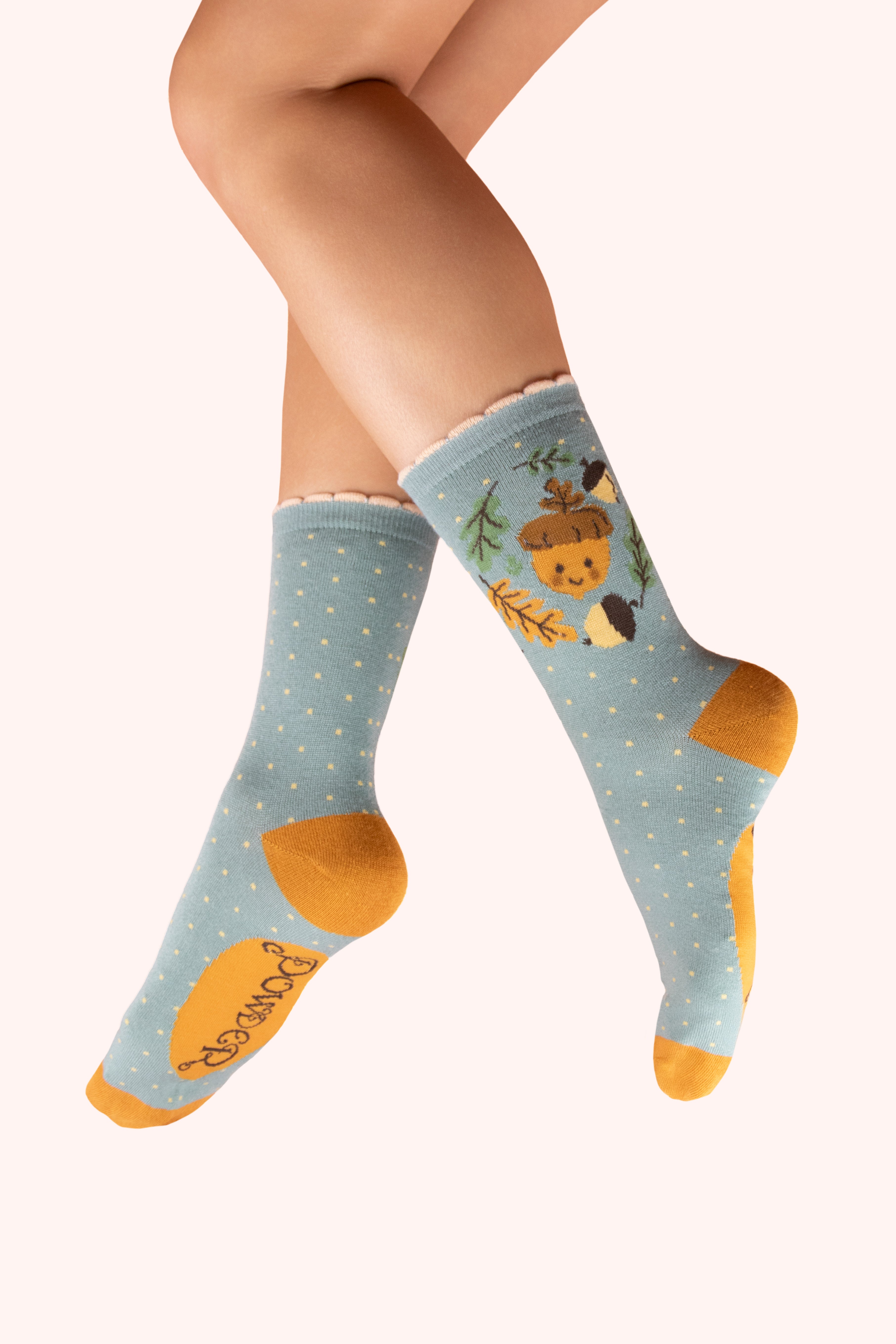 Ankle Socks Happy Acorn Ice