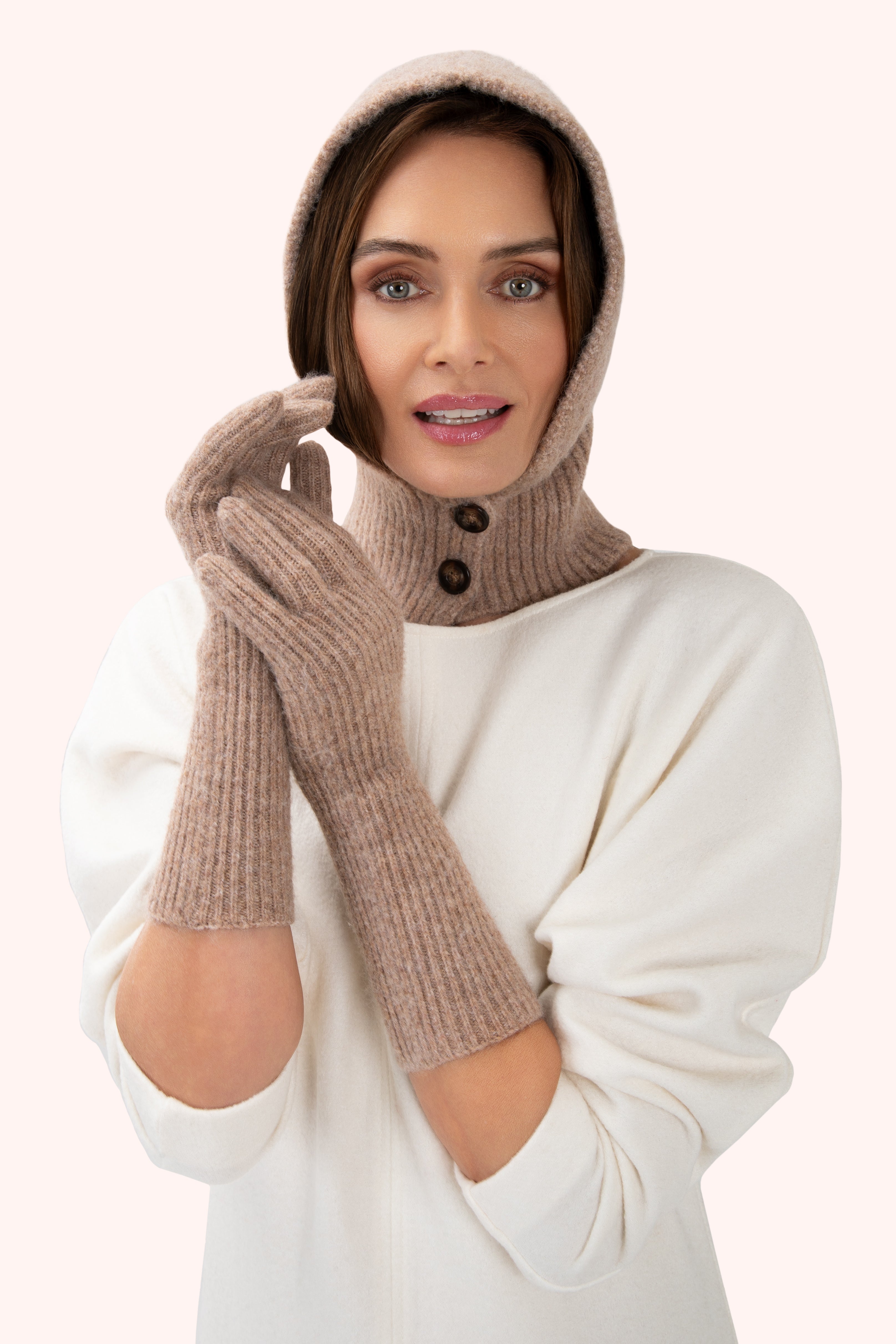 Sofia Long Gloves Caramel