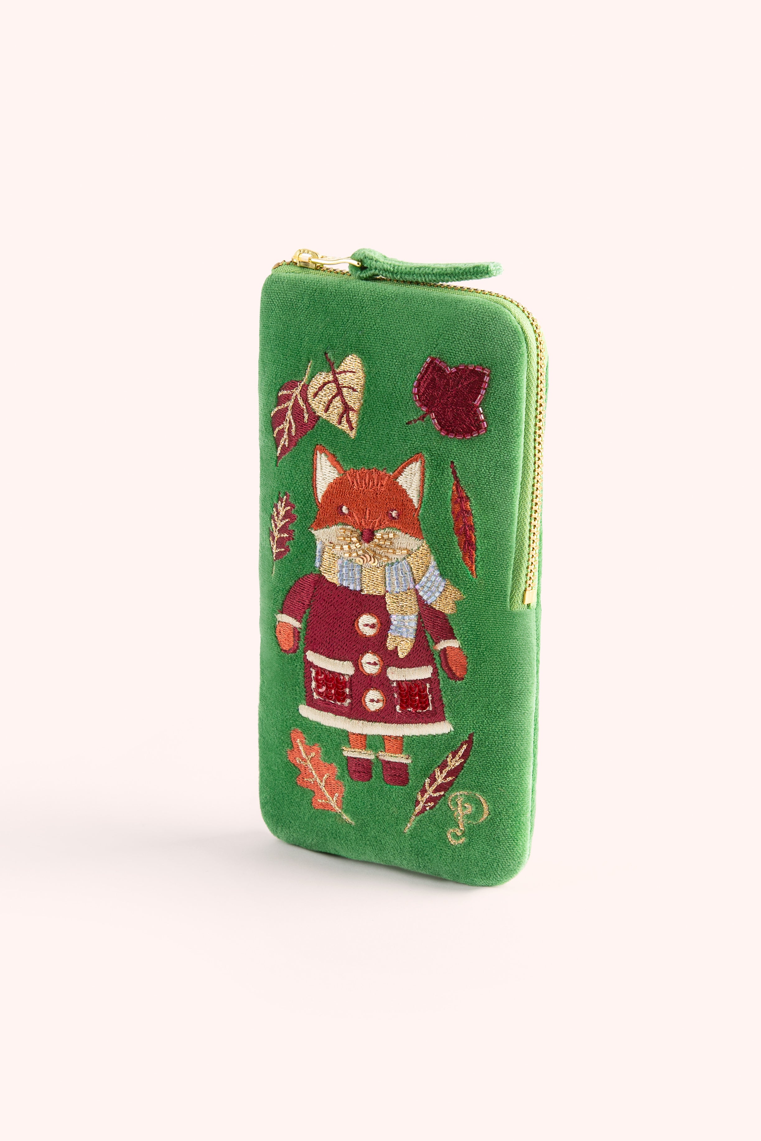 Velvet Sunglasses Pouch Cosy Fox